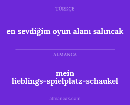 mein lieblings-spielplatz-schaukel - en sevdiğim oyun alanı salıncak