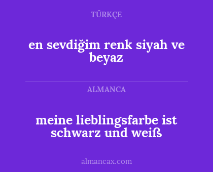 en sevdiğim renk siyah ve beyaz - meine lieblingsfarbe ist schwarz und weiß
