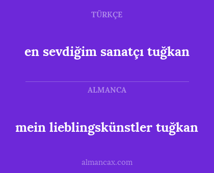 mein lieblingskünstler tuğkan - en sevdiğim sanatçı tuğkan
