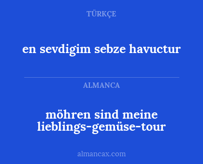 en sevdigim sebze havuctur - möhren sind meine lieblings-gemüse-tour