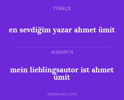 en sevdiğim yazar ahmet ümit - mein lieblingsautor ist ahmet ümit