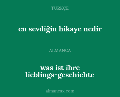 en sevdiğin hikaye nedir - was ist ihre lieblings-geschichte