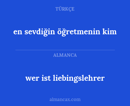 wer ist liebingslehrer - en sevdiğin öğretmenin kim