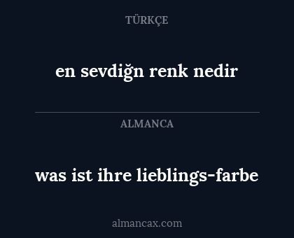 en sevdiğn renk nedir - was ist ihre lieblings-farbe