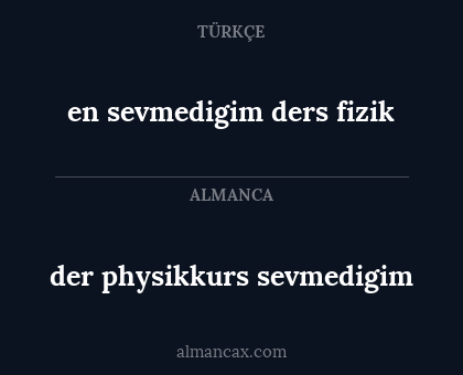 der physikkurs sevmedigim - en sevmedigim ders fizik