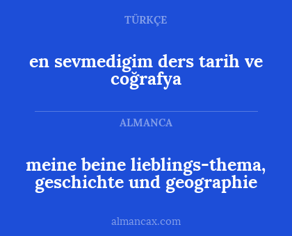 en sevmedigim ders tarih ve coğrafya - meine beine lieblings-thema, geschichte und geographie