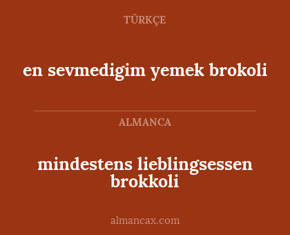 en sevmedigim yemek brokoli - mindestens lieblingsessen brokkoli
