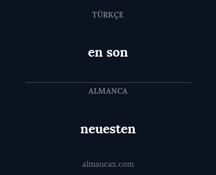 en son - neuesten