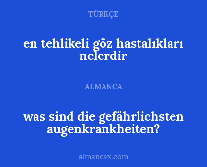was sind die gefährlichsten augenkrankheiten? - en tehlikeli göz hastalıkları nelerdir