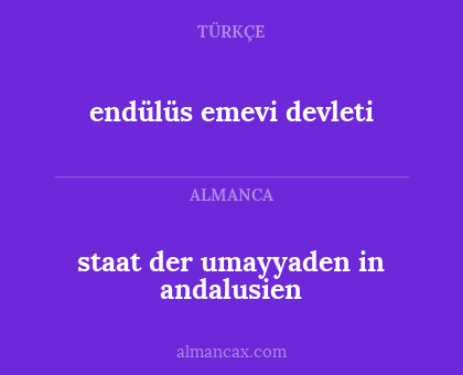 endülüs emevi devleti - staat der umayyaden in andalusien