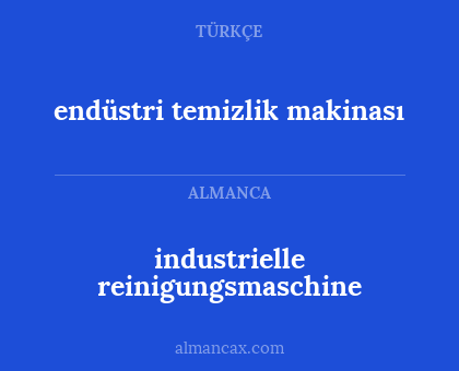 endüstri temizlik makinası - industrielle reinigungsmaschine