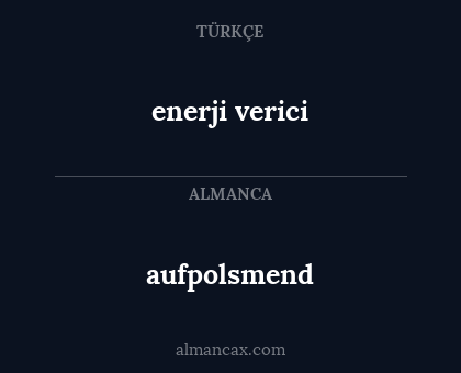 enerji verici - aufpolsmend