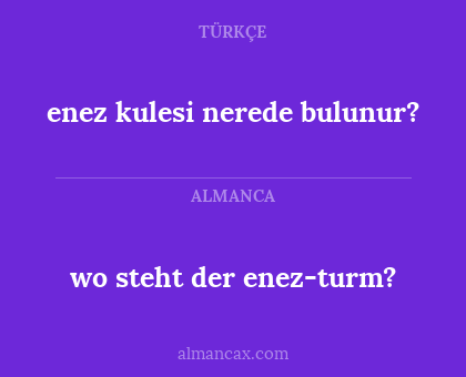 enez kulesi nerede bulunur? - wo steht der enez-turm?