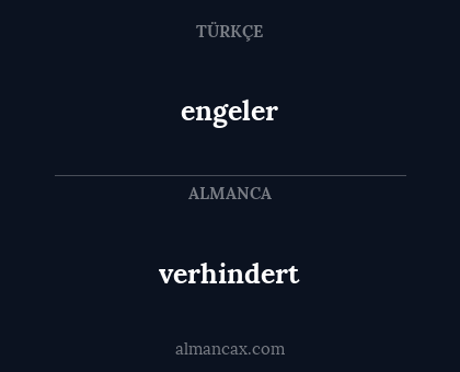 engeler - verhindert