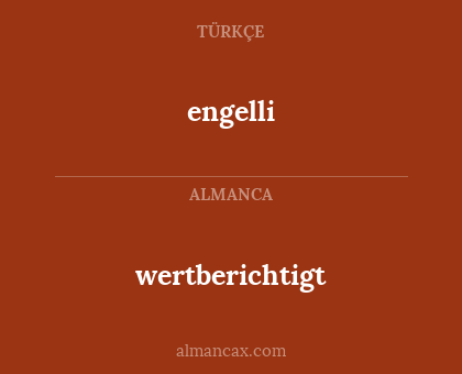 engelli - wertberichtigt