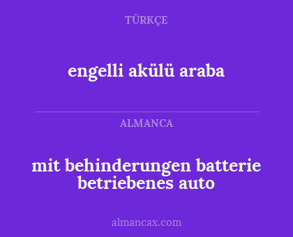 mit behinderungen batterie betriebenes auto - engelli akülü araba