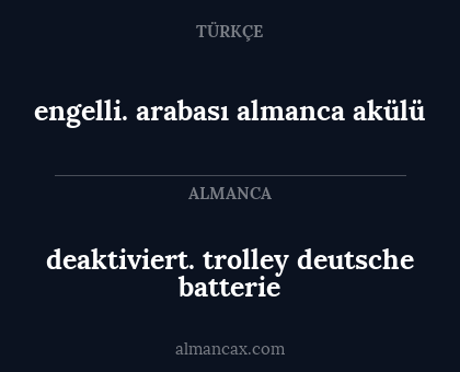 engelli. arabası almanca akülü - deaktiviert. trolley deutsche batterie