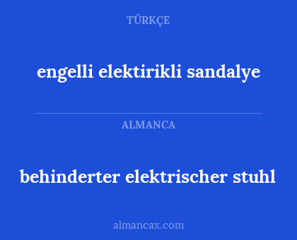behinderter elektrischer stuhl - engelli elektirikli sandalye
