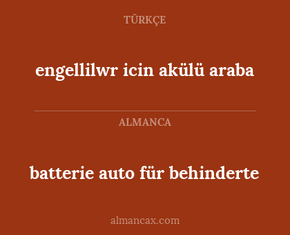batterie auto für behinderte - engellilwr icin akülü araba