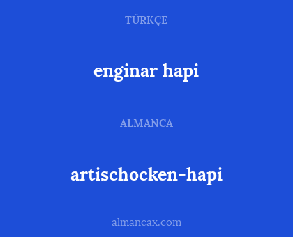 artischocken-hapi - enginar hapi