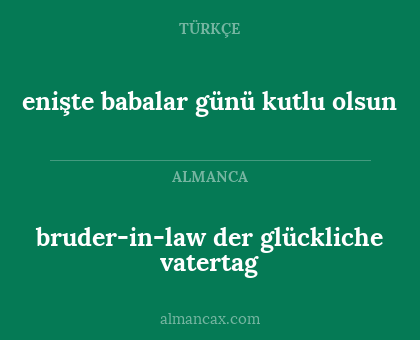 enişte babalar günü kutlu olsun - bruder-in-law der glückliche vatertag