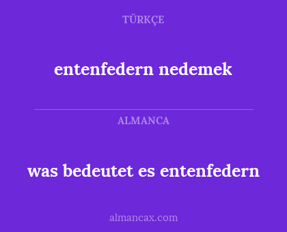 entenfedern nedemek - was bedeutet es entenfedern