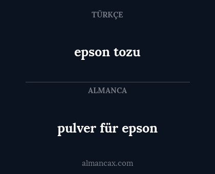 epson tozu - pulver für epson