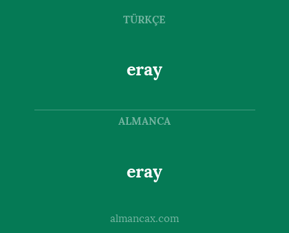 eray - eray