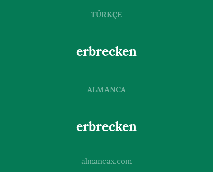 erbrecken - erbrecken