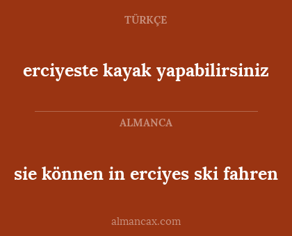 sie können in erciyes ski fahren - erciyeste kayak yapabilirsiniz