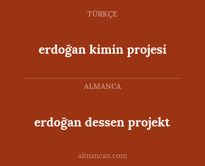 erdoğan kimin projesi - erdoğan dessen projekt