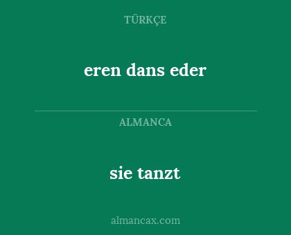 eren dans eder - sie tanzt