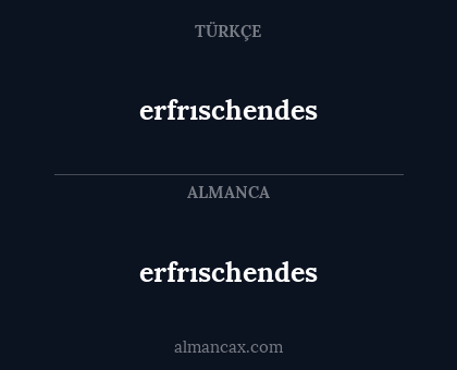 erfrıschendes - erfrıschendes