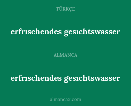 erfrıschendes gesıchtswasser - erfrıschendes gesıchtswasser