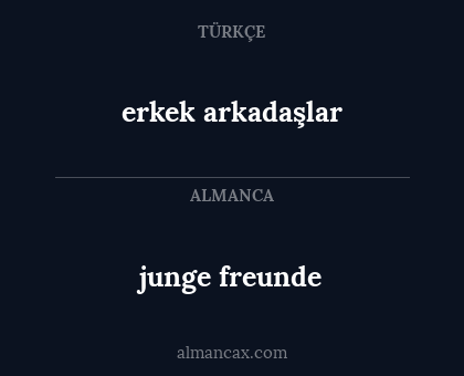 junge freunde - erkek arkadaşlar