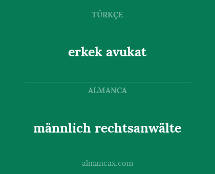 männlich rechtsanwälte - erkek avukat