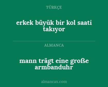 erkek büyük bir kol saati takıyor - mann trägt eine große armbanduhr