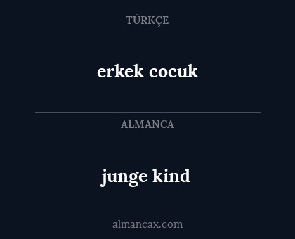 junge kind - erkek cocuk