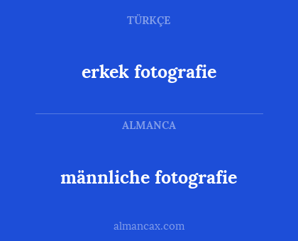 männliche fotografie - erkek fotografie