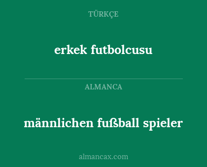 erkek futbolcusu - männlichen fußball spieler