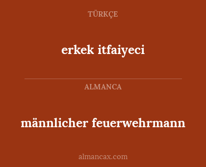 männlicher feuerwehrmann - erkek itfaiyeci