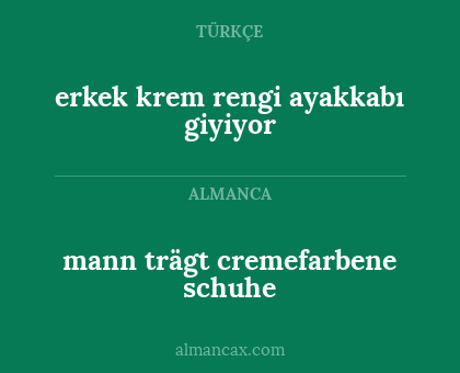 mann trägt cremefarbene schuhe - erkek krem rengi ayakkabı giyiyor
