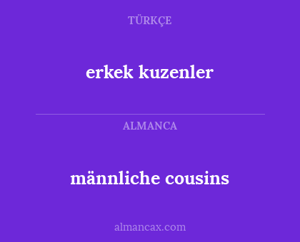 männliche cousins - erkek kuzenler