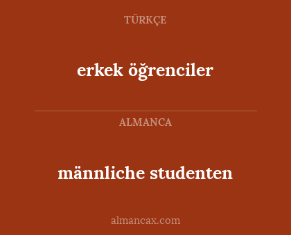 erkek öğrenciler - männliche studenten