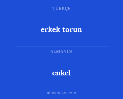 enkel - erkek torun