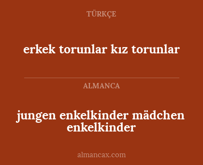 jungen enkelkinder mädchen enkelkinder - erkek torunlar
kız torunlar