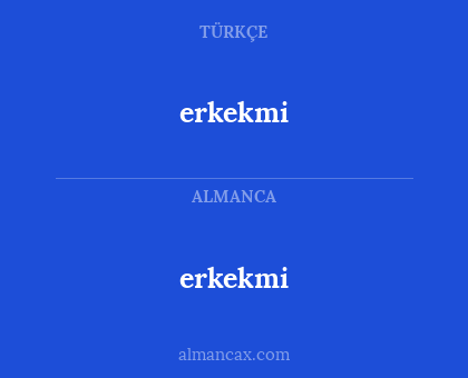 erkekmi - erkekmi