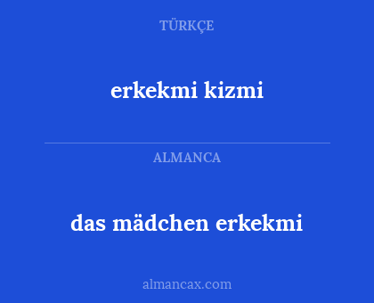 das mädchen erkekmi - erkekmi kizmi