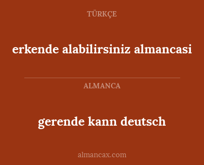 gerende kann deutsch - erkende alabilirsiniz almancasi