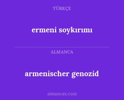armenischer genozid - ermeni soykırımı